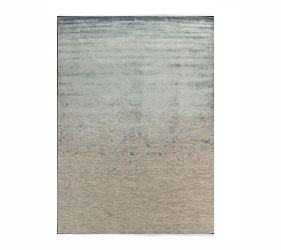 Modern rustic rug in earthy tones with modern abstract designs.