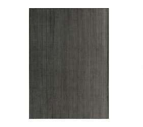 A contemporary wool striped carpet in greige 